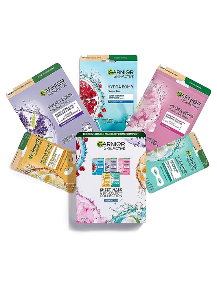 Garnier SkinActive Coffret Collection de 5 Masques en Tissus