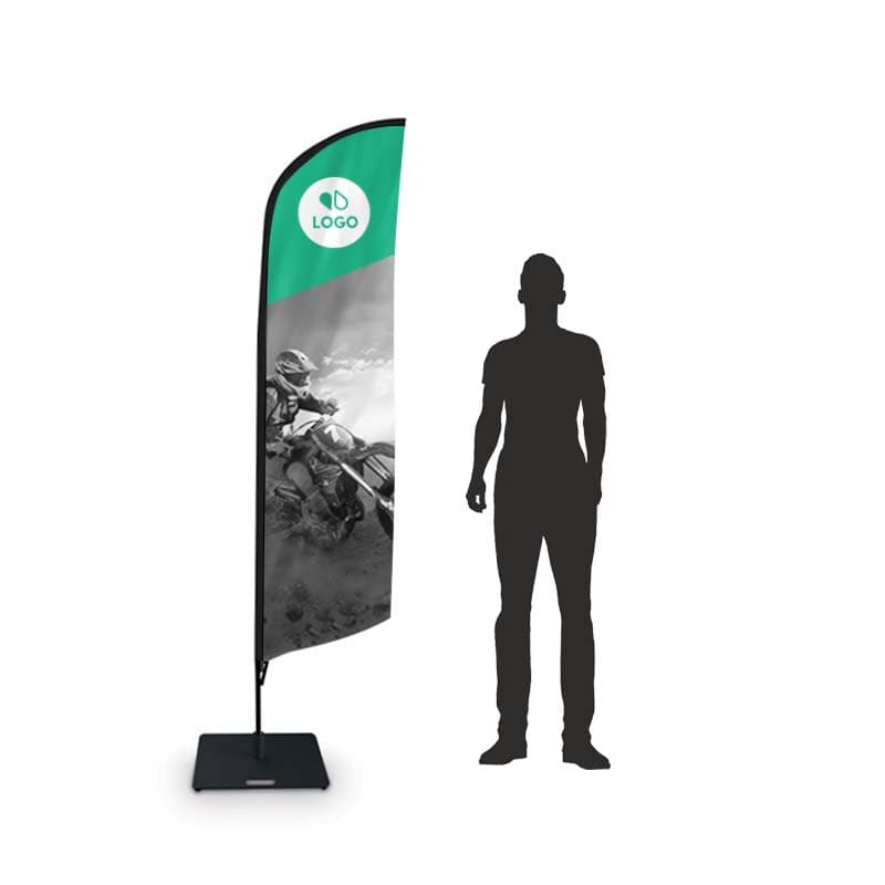 Drapeau Publicitaire Extérieur Droit 67 x 200 cm - Easyflyer