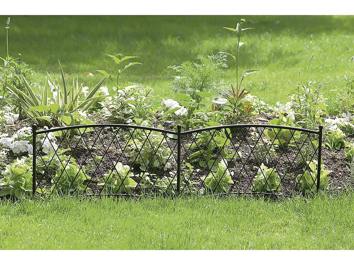 Bordure - " Classic Métal " - Lot de 5 - 0.40 x 1.00 m - Rouille antique