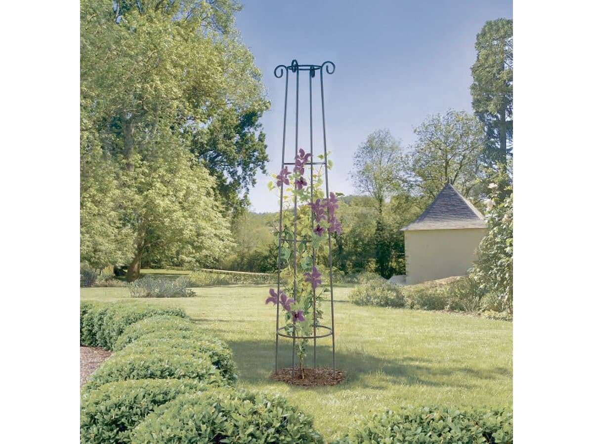 Support décoratif - " Obelisk " - Ø 0.41 x 2.00 m - Rouille antique